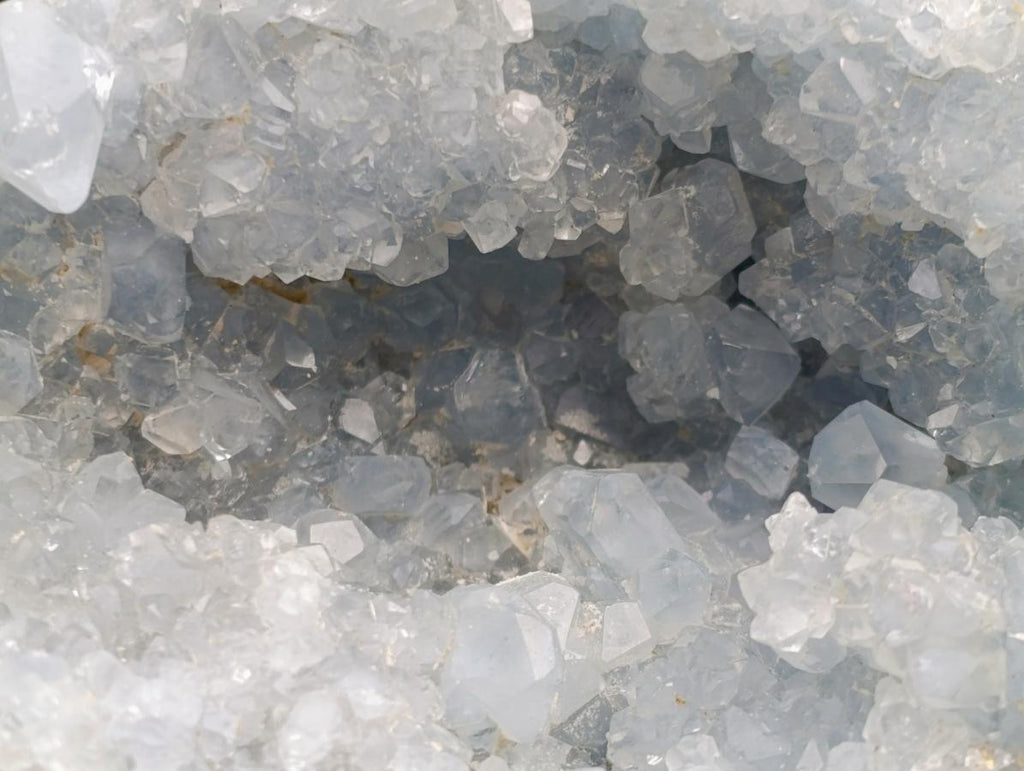 Polished Blue Celestite Standing Display Pieces x 2 From Sakoany, Madagascar - Toprock Gemstones and Minerals 