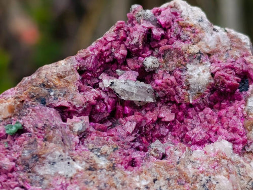 Natural Salrose Cobaltoan Dolomite Specimens with Malachite and Kaolinite x 6 From Kakanda, Congo - Toprock Gemstones and Minerals 