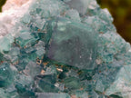 Natural Green Cubic Fluorite Specimens x 2 From Mandrosonoro, Madagascar