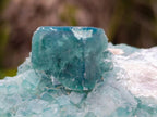 Natural Green Cubic Fluorite Specimens x 2 From Mandrosonoro, Madagascar