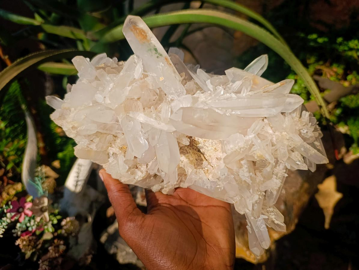 Natural Large Double Terminated Quartz Crystal Cluster x 1 From Ivato, Madagascar - Toprock Gemstones and Minerals 