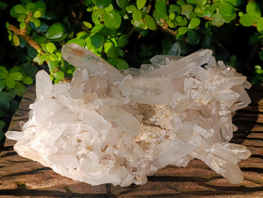 Natural Large Double Terminated Quartz Crystal Cluster x 1 From Ivato, Madagascar - Toprock Gemstones and Minerals 