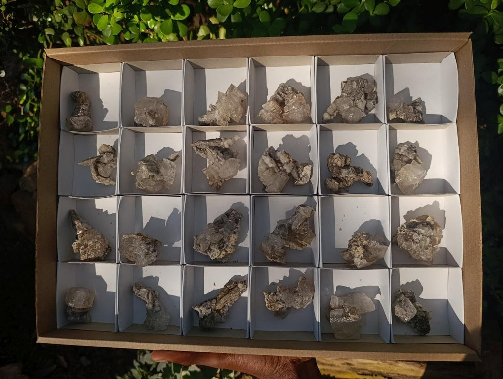Natural Stacked Rhombohedral Calcite Specimens x 24 From Albert's Mountain, Lesotho - Toprock Gemstones and Minerals 