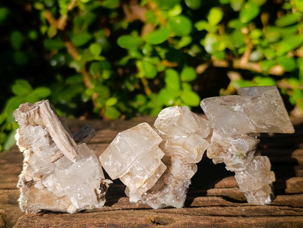 Natural Stacked Rhombohedral Calcite Specimens x 24 From Albert's Mountain, Lesotho - Toprock Gemstones and Minerals 