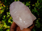 Polished Buddha Head Rose Quartz Carving x 3 From Madagascar - Toprock Gemstones and Minerals 
