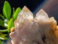 Natural Cascading White Phantom Smokey Luena Quartz Clusters x 2 From Luena, Congo - Toprock Gemstones and Minerals 
