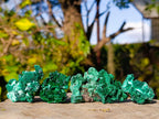 Natural Mini Silky Malachite Specimens x 35 From Kasompe, Congo - Toprock Gemstones and Minerals 