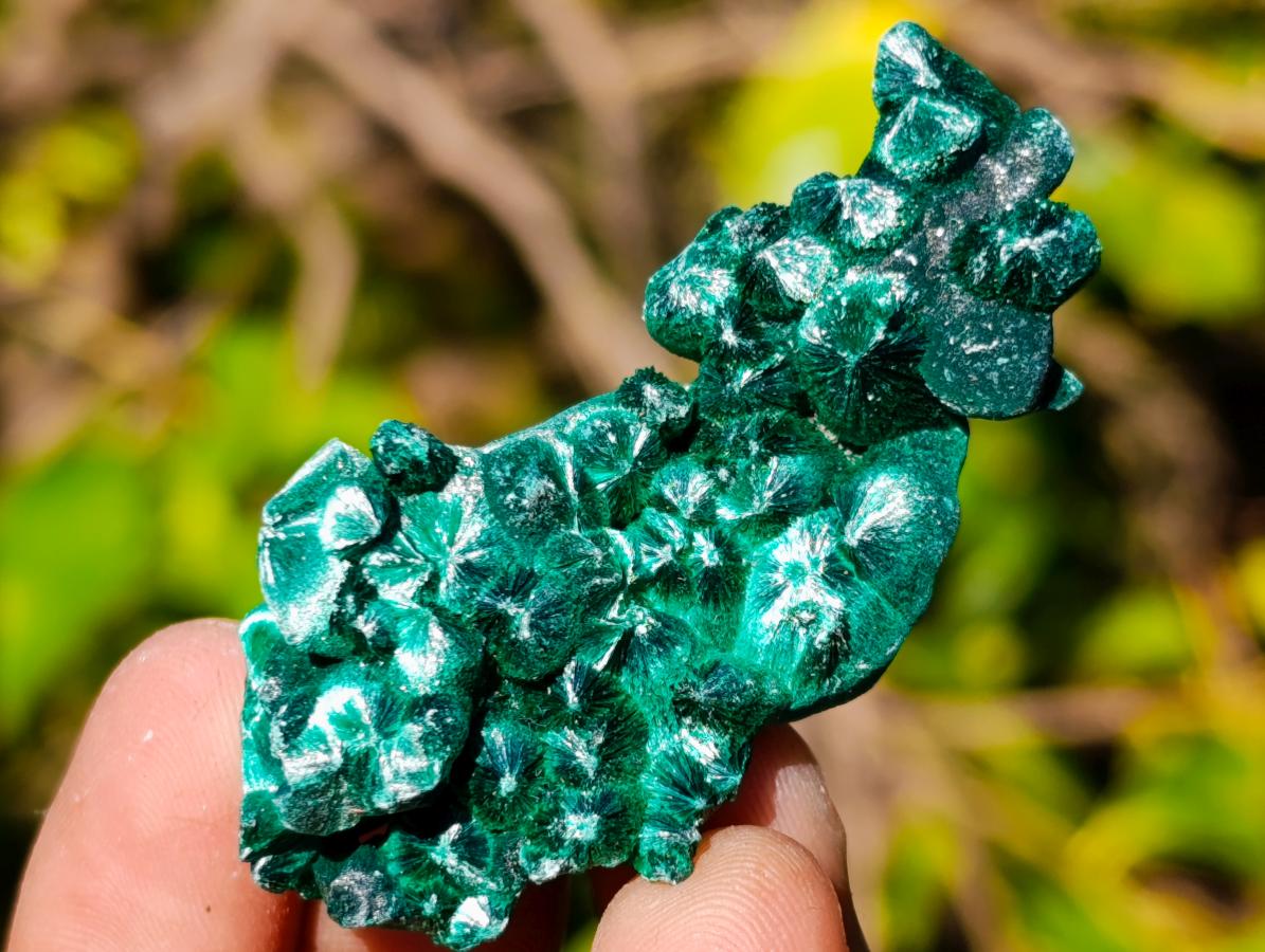 Natural Mini Silky Malachite Specimens x 35 From Kasompe, Congo - Toprock Gemstones and Minerals 
