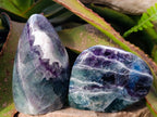 Polished Watermelon Fluorite Standing Display Pieces x 3 From Uis, Namibia - Toprock Gemstones and Minerals 