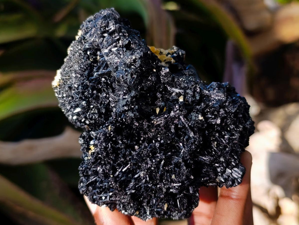 Natural Schorl Black Tourmaline Specimens with Muscovite Mica x 3 From Erongo, Namibia - Toprock Gemstones and Minerals 