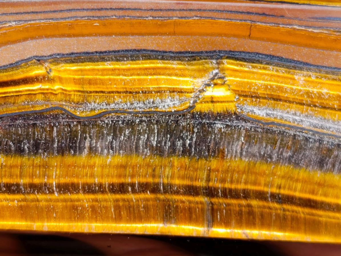 Polished Golden Tigers Eye Standing Display Points x 2 From Prieska, South Africa - Toprock Gemstones and Minerals 
