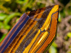 Polished Golden Tigers Eye Standing Display Points x 2 From Prieska, South Africa - Toprock Gemstones and Minerals 
