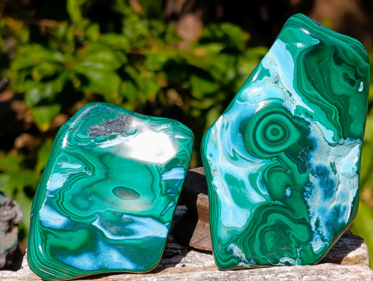 Polished Malacolla Free Forms x 6 From Kulukuluku, Congo - Toprock Gemstones and Minerals 