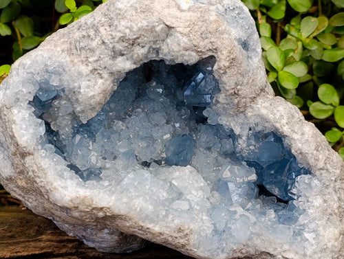 Natural XL Blue Celestite Geode Specimen x 1 From Sakoany, Madagascar - Toprock Gemstones and Minerals 