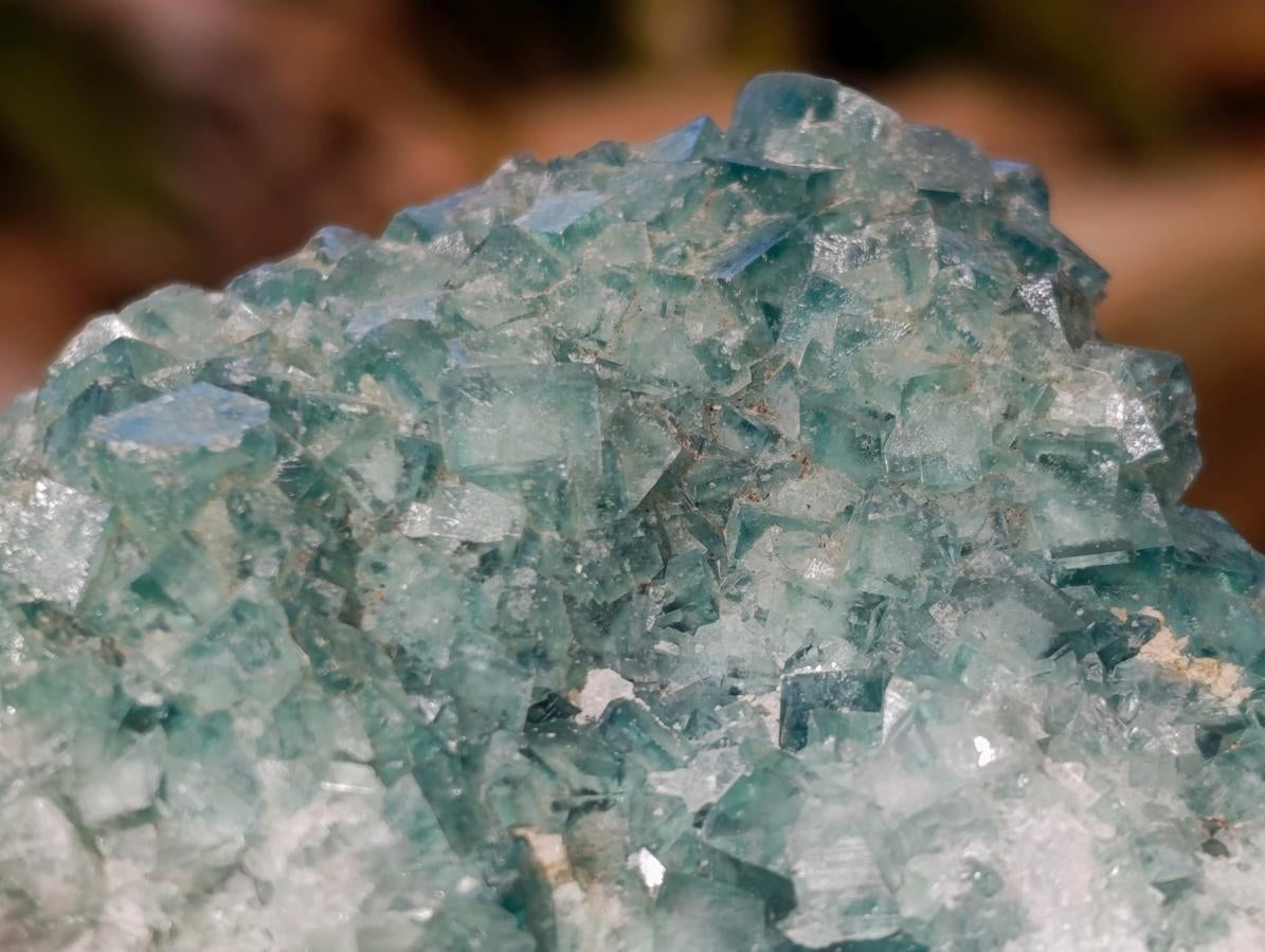 Natural Green Cubic Fluorite Specimens x 6 From Mandrosonoro, Madagascar - Toprock Gemstones and Minerals 