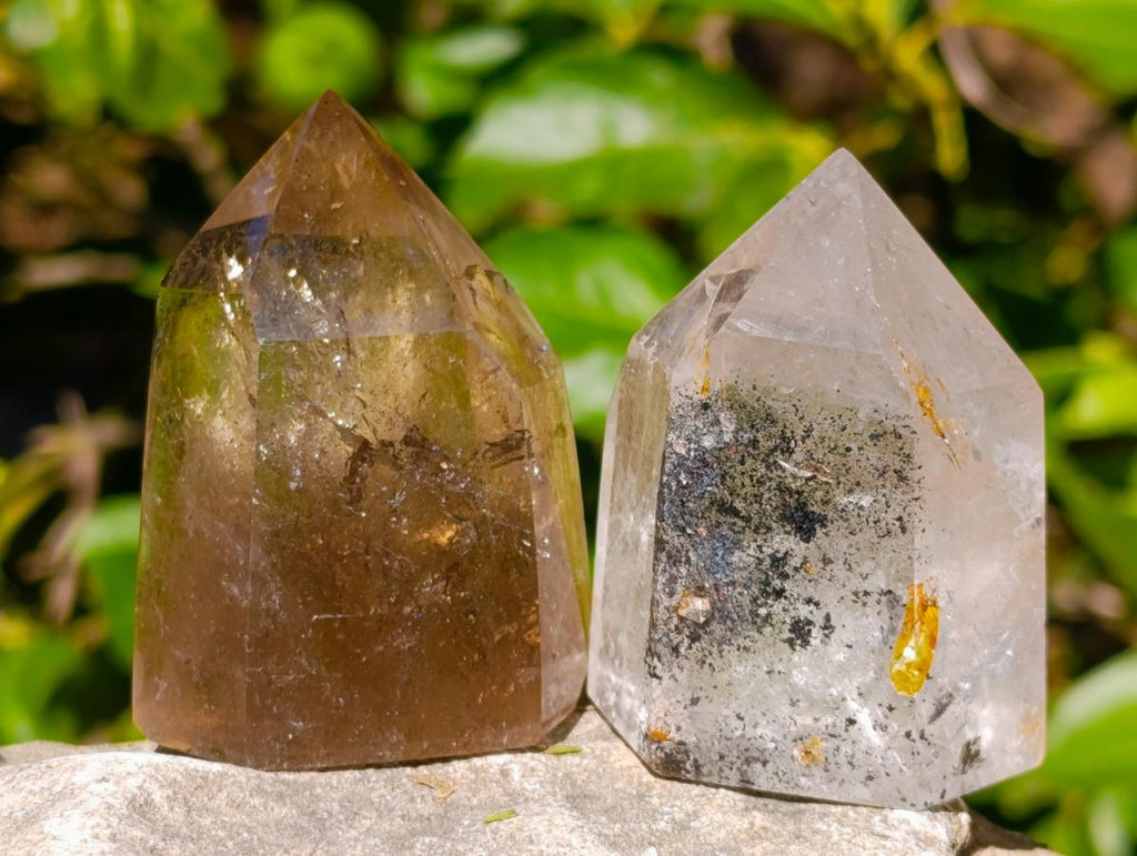 Polished Mix of Quartz Crystals x 6 From Madagascar
