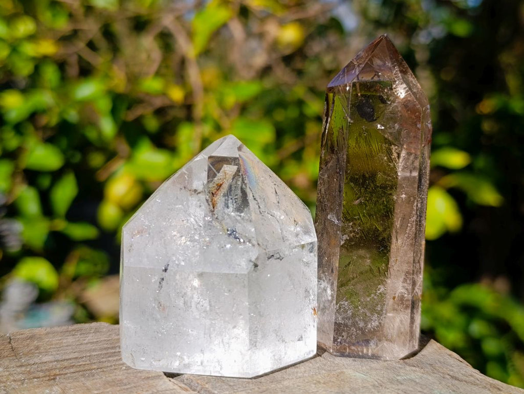 Polished Mix of Quartz Crystals x 6 From Madagascar