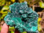 Natural Silky Malachite Specimens x 6 From Kasompe, Congo - Toprock Gemstones and Minerals 