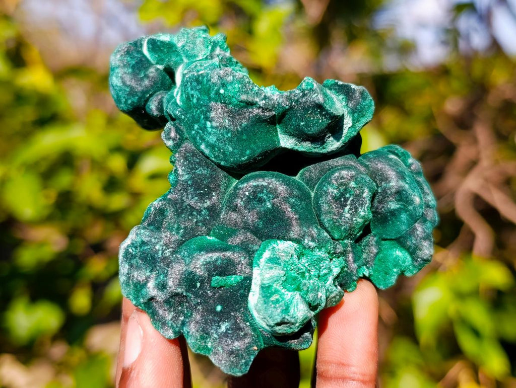 Natural Silky Malachite Specimens x 6 From Kasompe, Congo - Toprock Gemstones and Minerals 