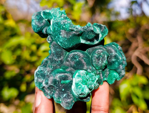 Natural Silky Malachite Specimens x 6 From Kasompe, Congo - Toprock Gemstones and Minerals 