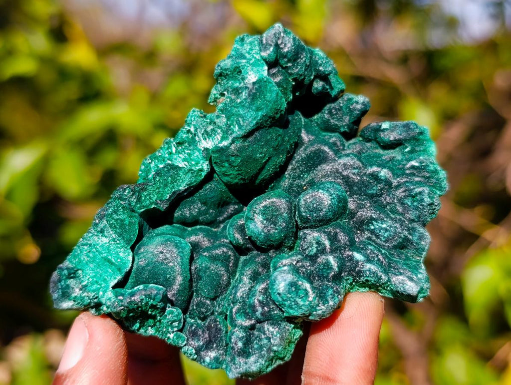 Natural Silky Malachite Specimens x 6 From Kasompe, Congo - Toprock Gemstones and Minerals 