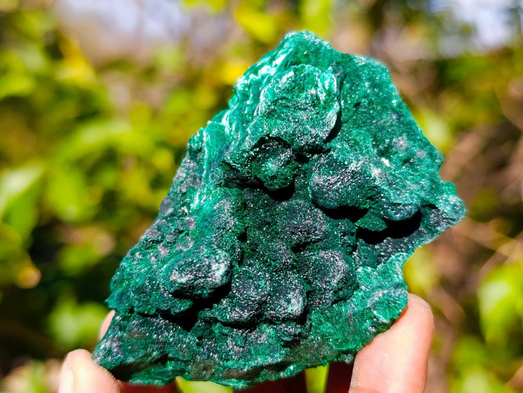 Natural Silky Malachite Specimens x 6 From Kasompe, Congo - Toprock Gemstones and Minerals 
