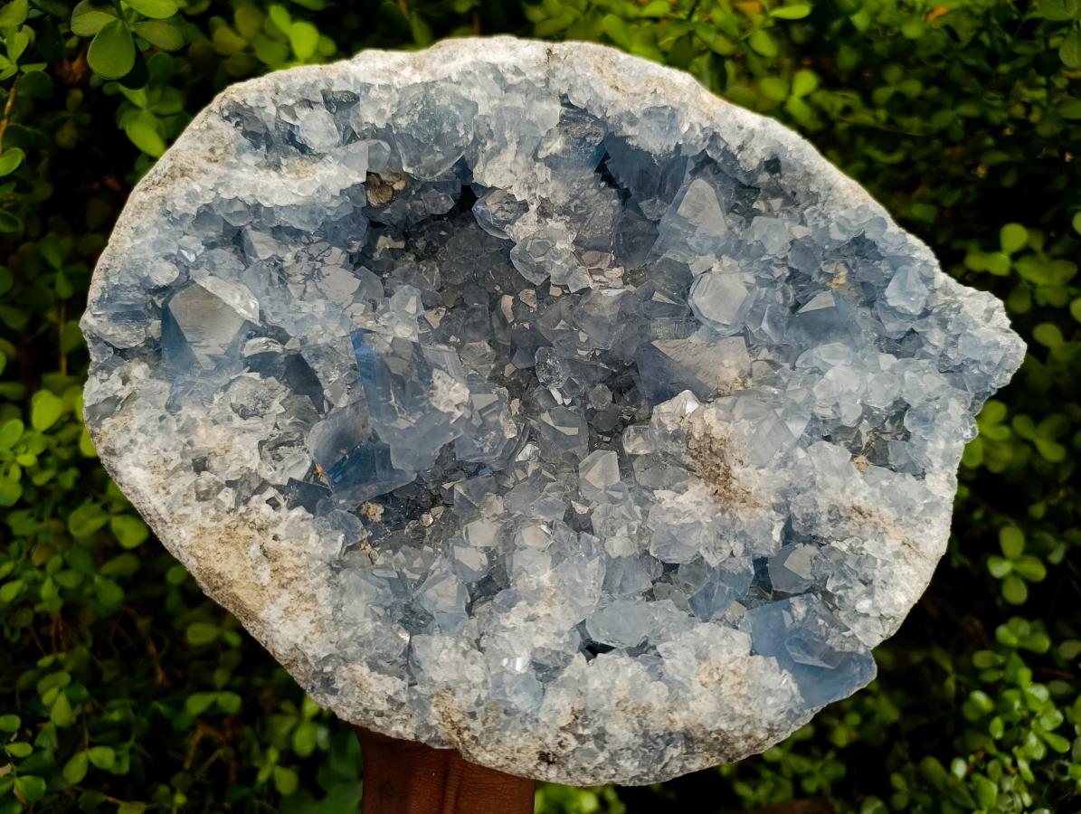 Natural XL Blue Celestite Geode Specimen x 1 From Sakoany, Madagascar - Toprock Gemstones and Minerals 