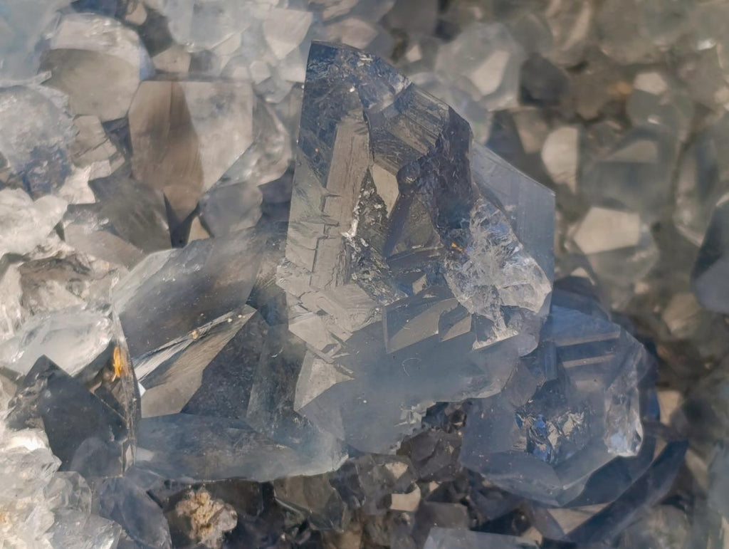 Natural XL Blue Celestite Geode Specimen x 1 From Sakoany, Madagascar - Toprock Gemstones and Minerals 