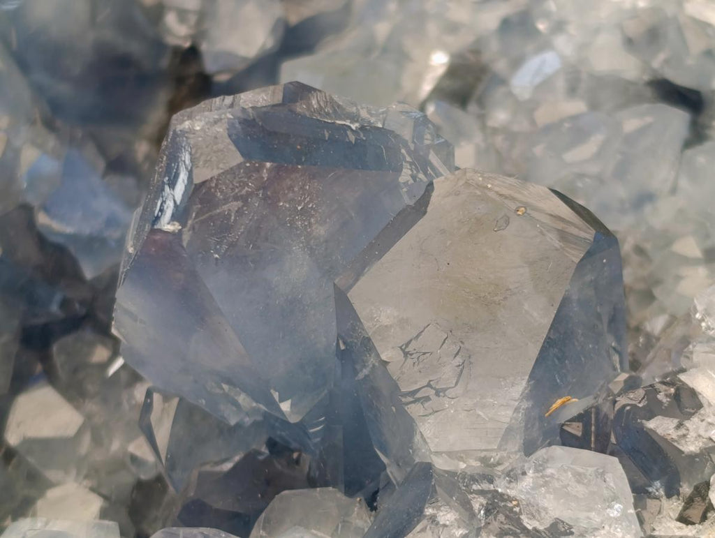 Natural XL Blue Celestite Geode Specimen x 1 From Sakoany, Madagascar - Toprock Gemstones and Minerals 