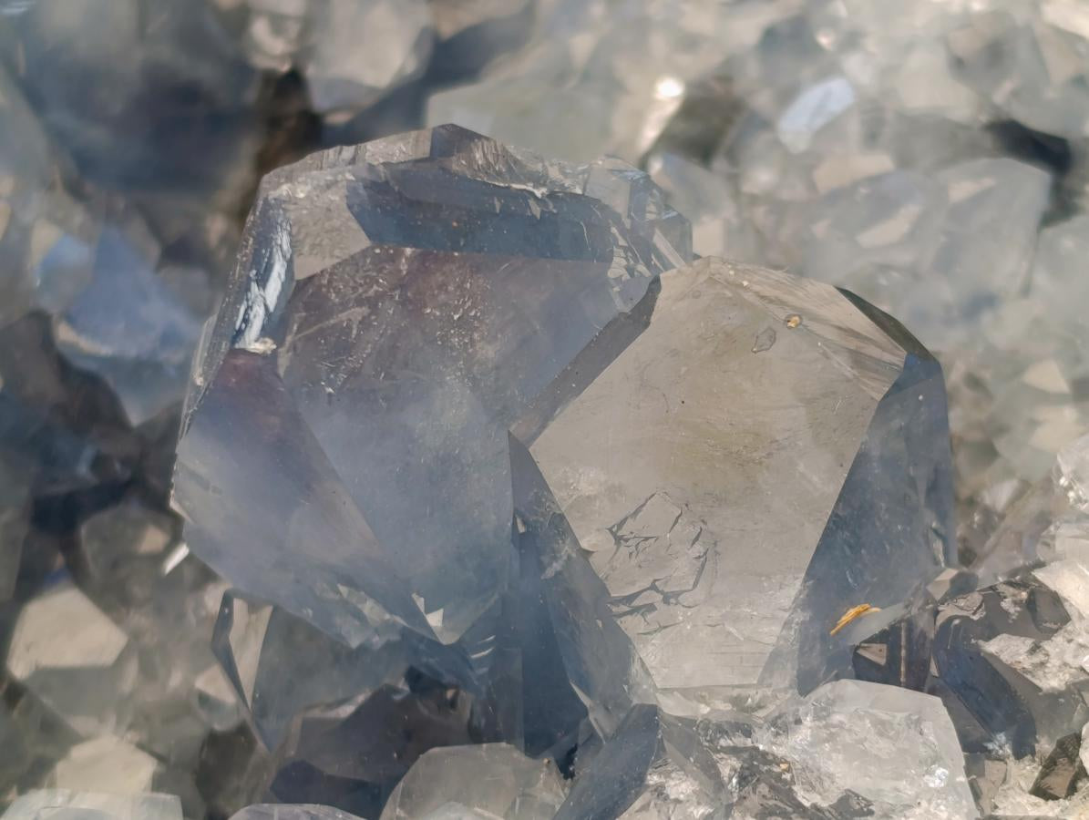 Natural XL Blue Celestite Geode Specimen x 1 From Sakoany, Madagascar - Toprock Gemstones and Minerals 