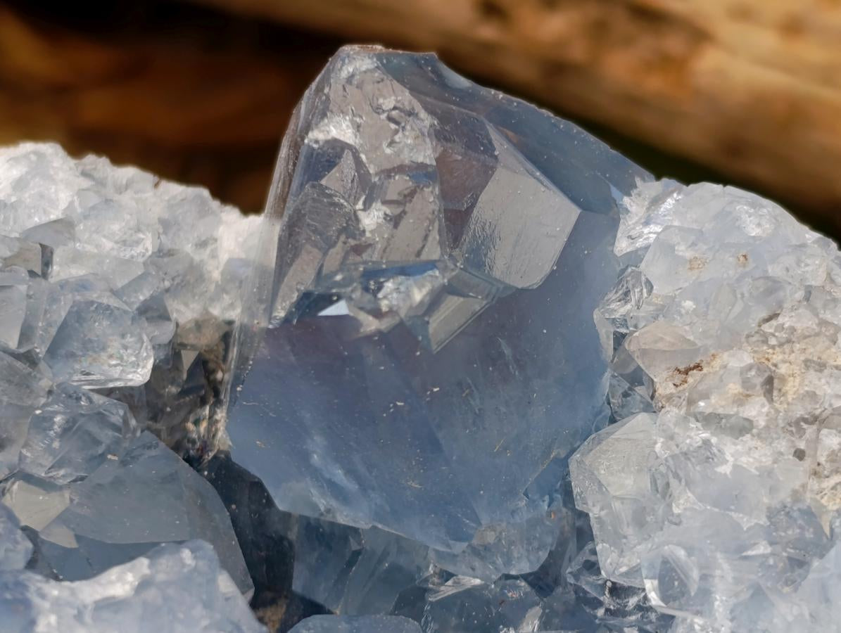 Natural XL Blue Celestite Geode Specimen x 1 From Sakoany, Madagascar - Toprock Gemstones and Minerals 