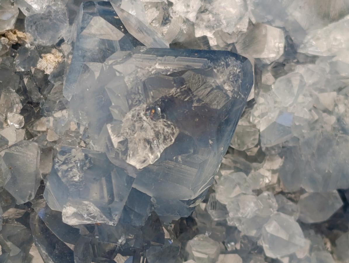 Natural XL Blue Celestite Geode Specimen x 1 From Sakoany, Madagascar - Toprock Gemstones and Minerals 
