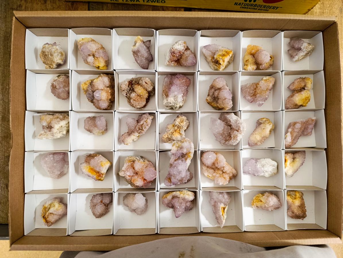 Natural Spirit Amethyst Crystals and Clusters x 35 From Boekenhouthoek, South Africa - Toprock Gemstones and Minerals 