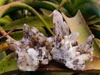 Natural Drusy Quartz Coated Calcite Cluster Specimens x 6 From Albert's Mountain, Lesotho - Toprock Gemstones and Minerals 