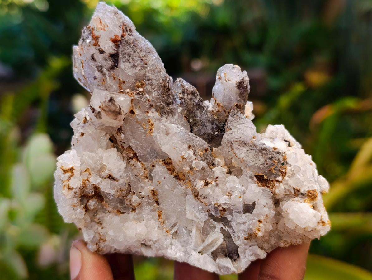 Natural Drusy Quartz Coated Calcite Cluster Specimens x 6 From Albert's Mountain, Lesotho - Toprock Gemstones and Minerals 