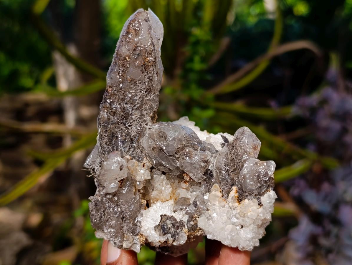 Natural Drusy Quartz Coated Calcite Cluster Specimens x 6 From Albert's Mountain, Lesotho - Toprock Gemstones and Minerals 