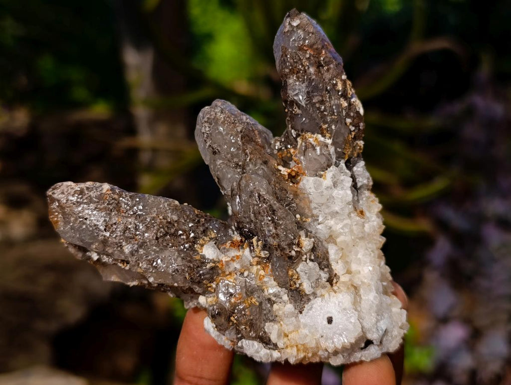 Natural Drusy Quartz Coated Calcite Cluster Specimens x 6 From Albert's Mountain, Lesotho - Toprock Gemstones and Minerals 