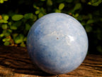 Polished Blue Calcite Spheres x 2 From Madagascar - Toprock Gemstones and Minerals 