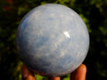 Polished Blue Calcite Spheres x 2 From Madagascar - Toprock Gemstones and Minerals 