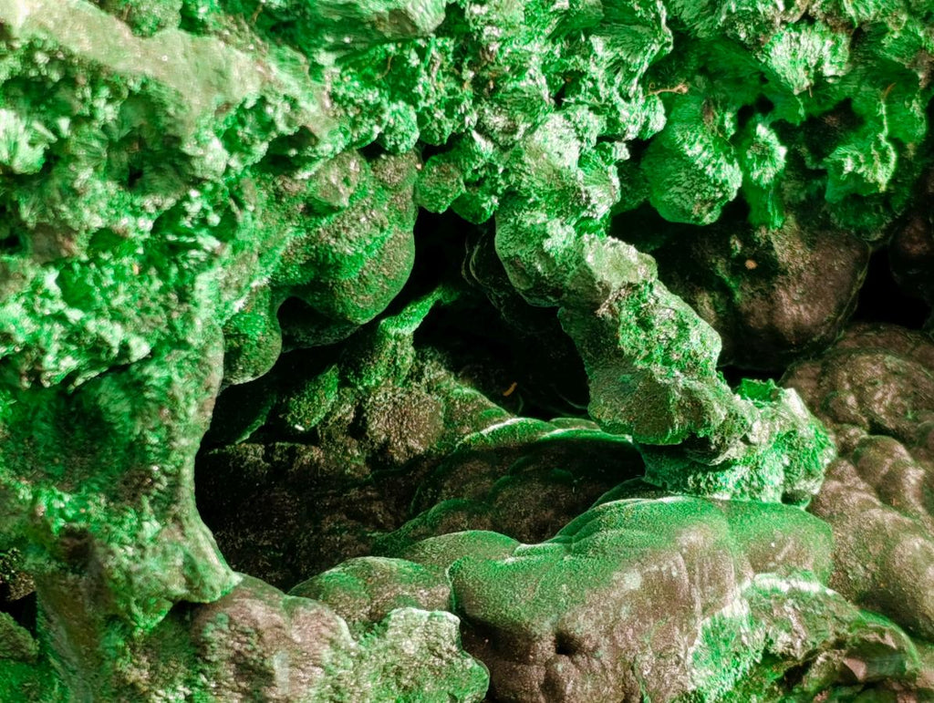 Natural XL Silky Malachite Specimen x 1 From Kasompe, Congo - Toprock Gemstones and Minerals 