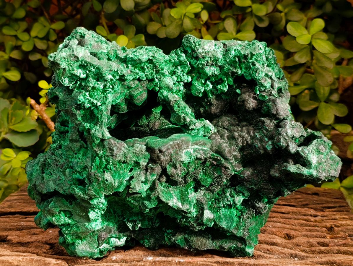 Natural XL Silky Malachite Specimen x 1 From Kasompe, Congo - Toprock Gemstones and Minerals 