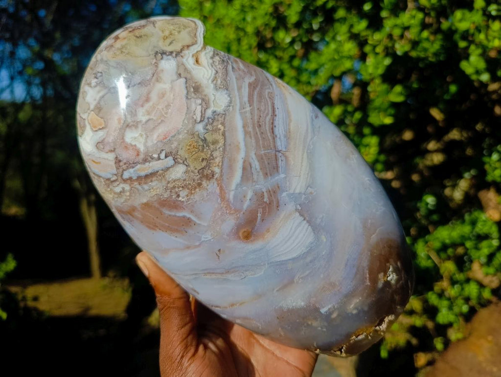 Polished Large Ocean Jasper Standing Display Piece x 1 From Northwest Coast, Madagascar - Toprock Gemstones and Minerals 