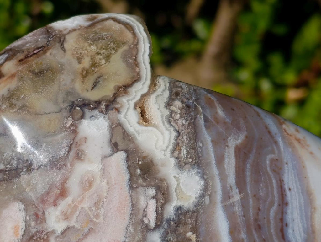 Polished Large Ocean Jasper Standing Display Piece x 1 From Northwest Coast, Madagascar - Toprock Gemstones and Minerals 