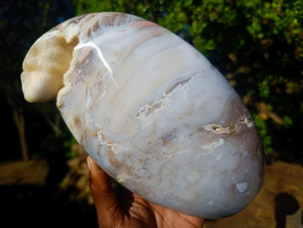 Polished Large Ocean Jasper Standing Display Piece x 1 From Northwest Coast, Madagascar - Toprock Gemstones and Minerals 