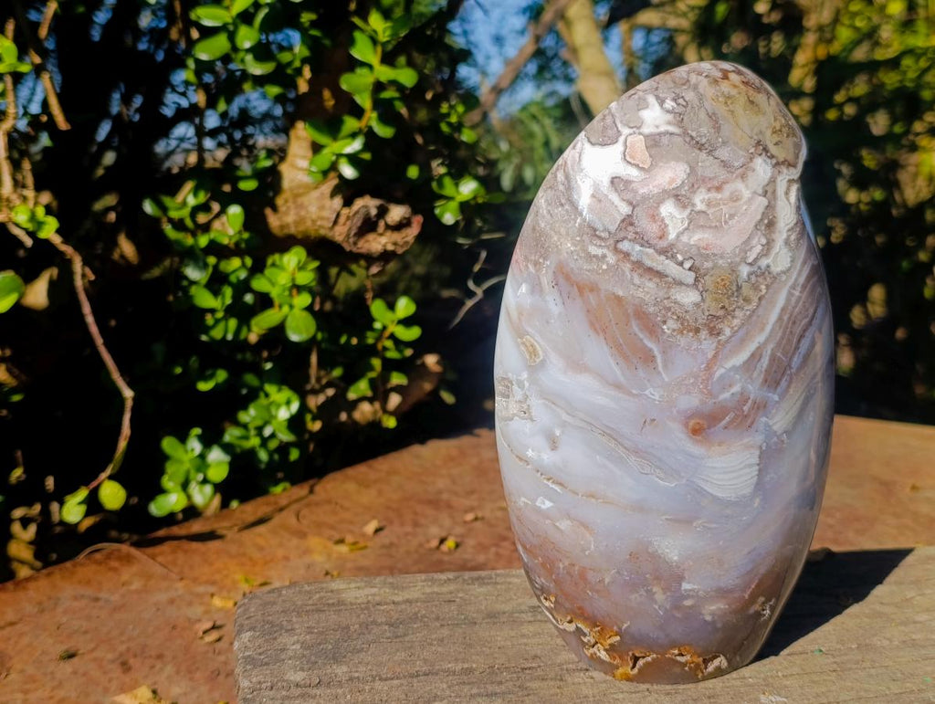 Polished Large Ocean Jasper Standing Display Piece x 1 From Northwest Coast, Madagascar - Toprock Gemstones and Minerals 