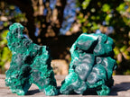 Natural Silky Malachite Specimens x 6 From Kasompe, Congo - Toprock Gemstones and Minerals 