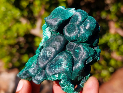 Natural Silky Malachite Specimens x 6 From Kasompe, Congo - Toprock Gemstones and Minerals 