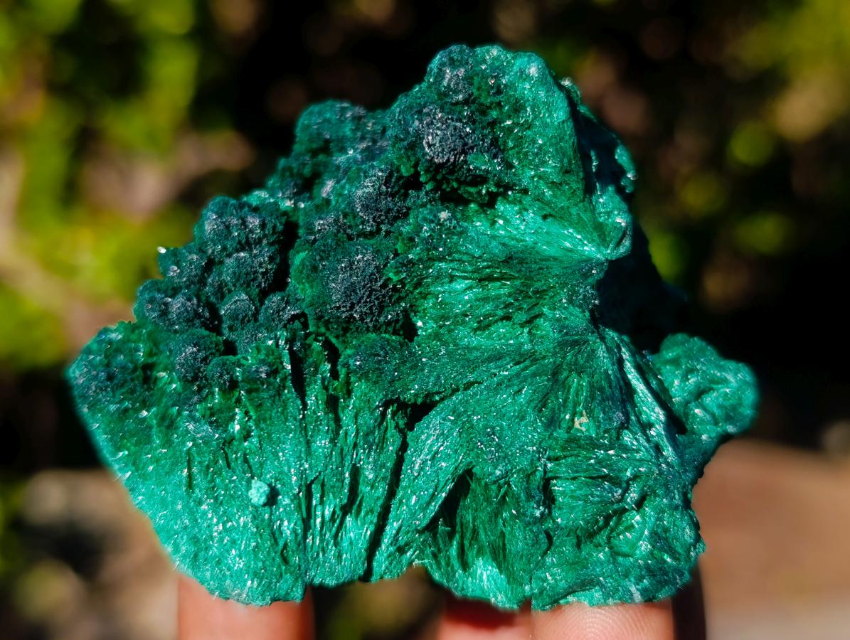 Natural Silky Malachite Specimens x 6 From Kasompe, Congo - Toprock Gemstones and Minerals 