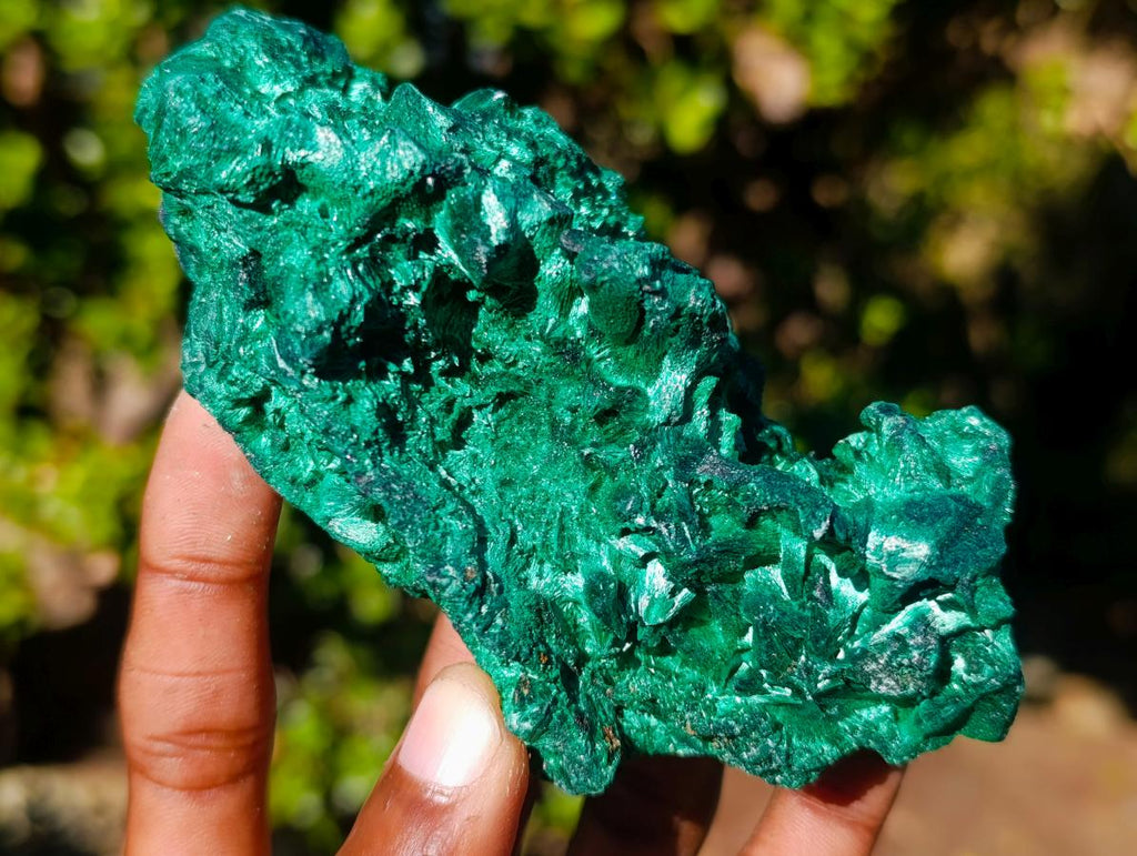Natural Silky Malachite Specimens x 6 From Kasompe, Congo - Toprock Gemstones and Minerals 