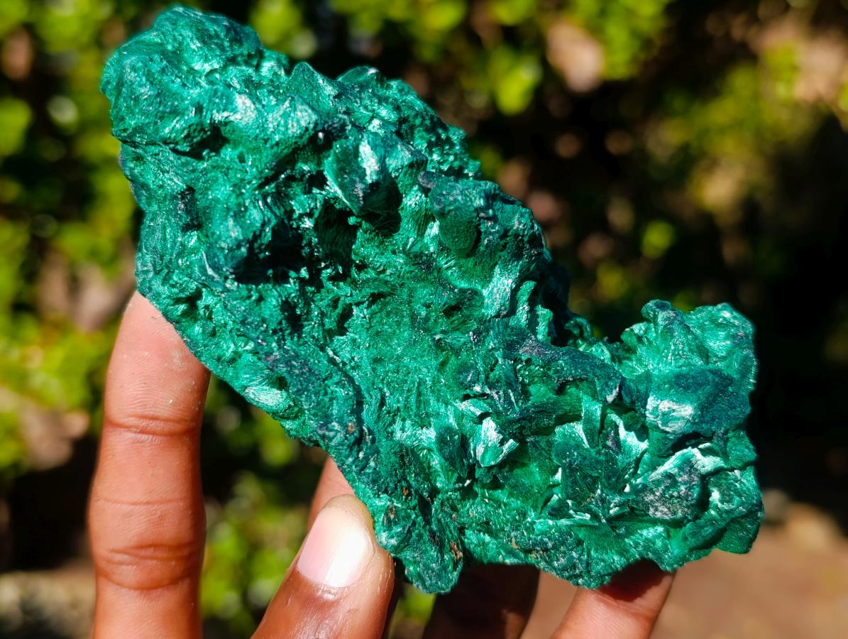 Natural Silky Malachite Specimens x 6 From Kasompe, Congo - Toprock Gemstones and Minerals 